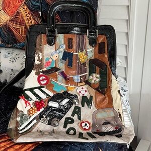 Colorful Appliqué Backpack